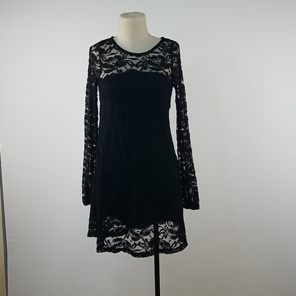 easel Dresses & Skirts - Easel Black Lace Mesh Dress Small